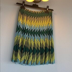 Zac Posen Colorful Geometric Pattern Skirt